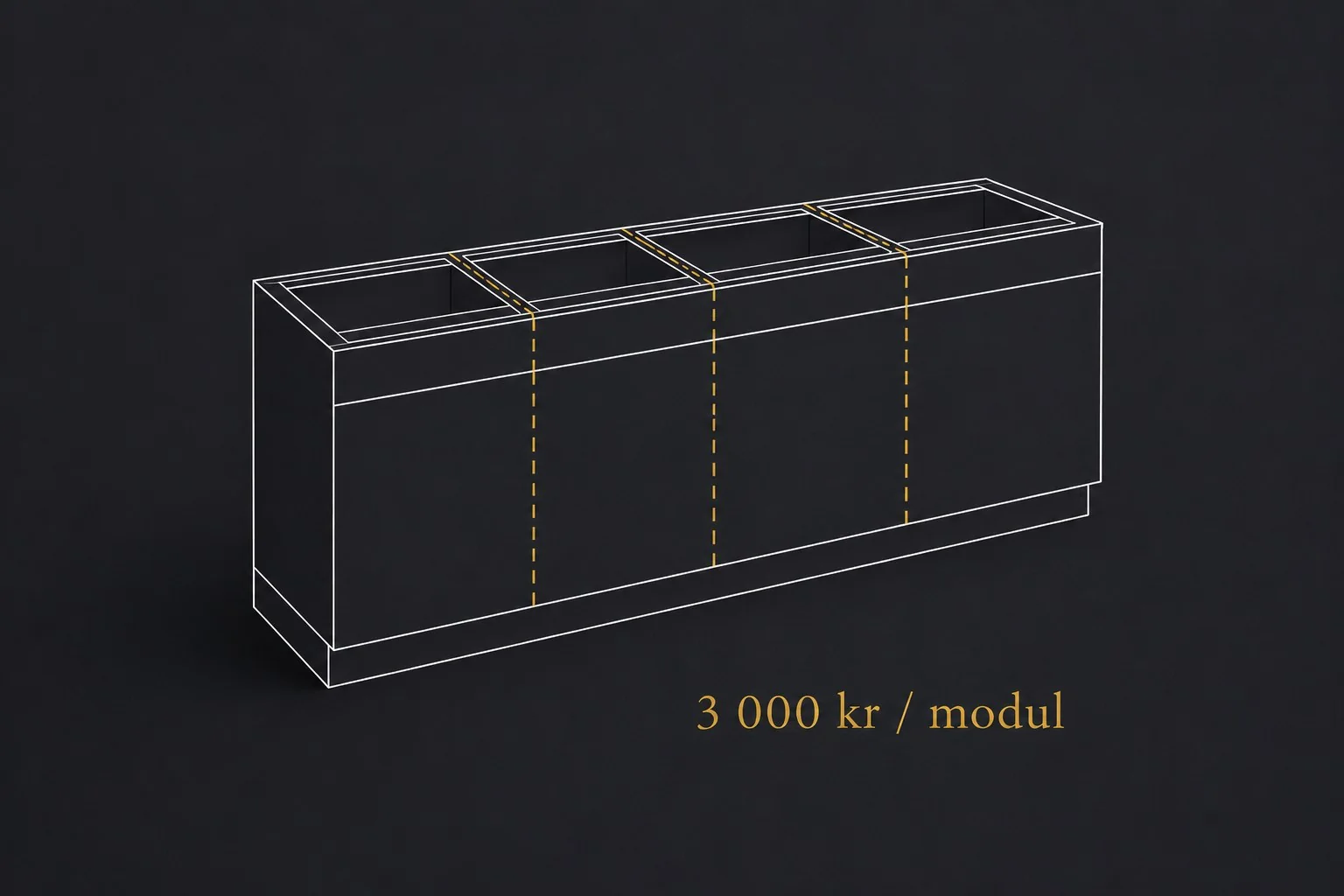Modul – 3 000 kr per modul